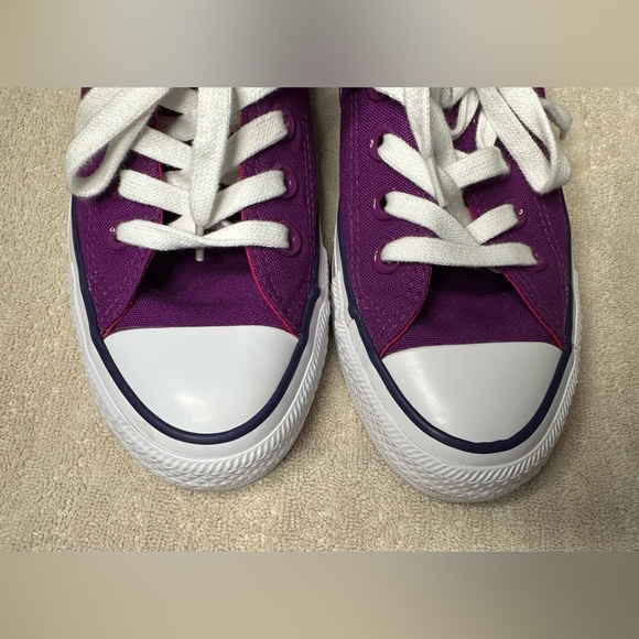 Converse All Star Purple Canvas Shoes - Picture 4 of 8